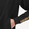 Kontrastbandade träningsjackor för män