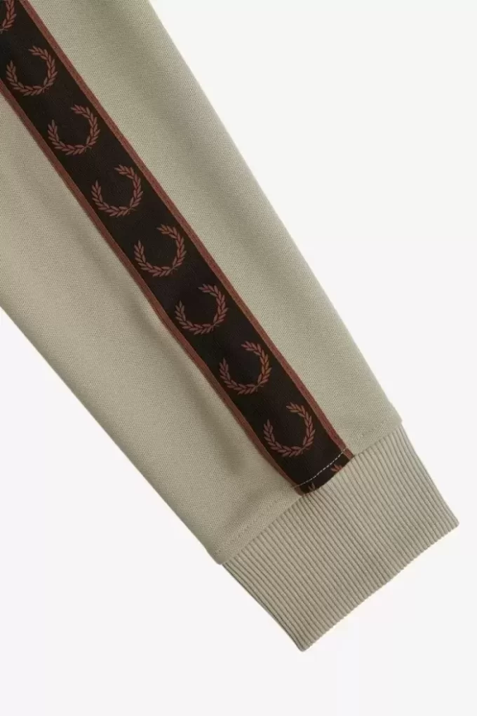 Kontrastbandade träningsjackor för män