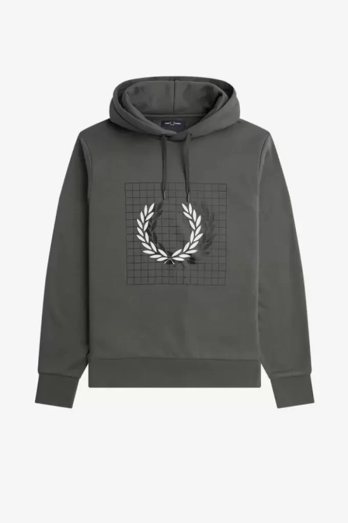 Laurel Wreath Grid herrtröjor med huva Laurel Wreath Grid herrtröjor med huva
