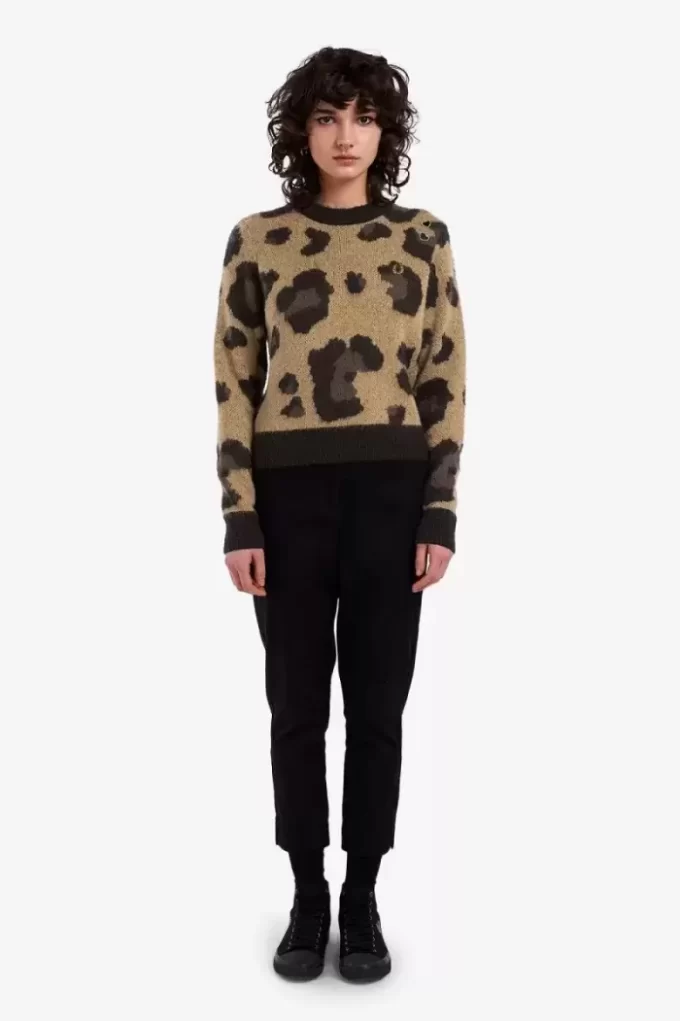 Leopardtröja för kvinnor Leopardtröja för kvinnor