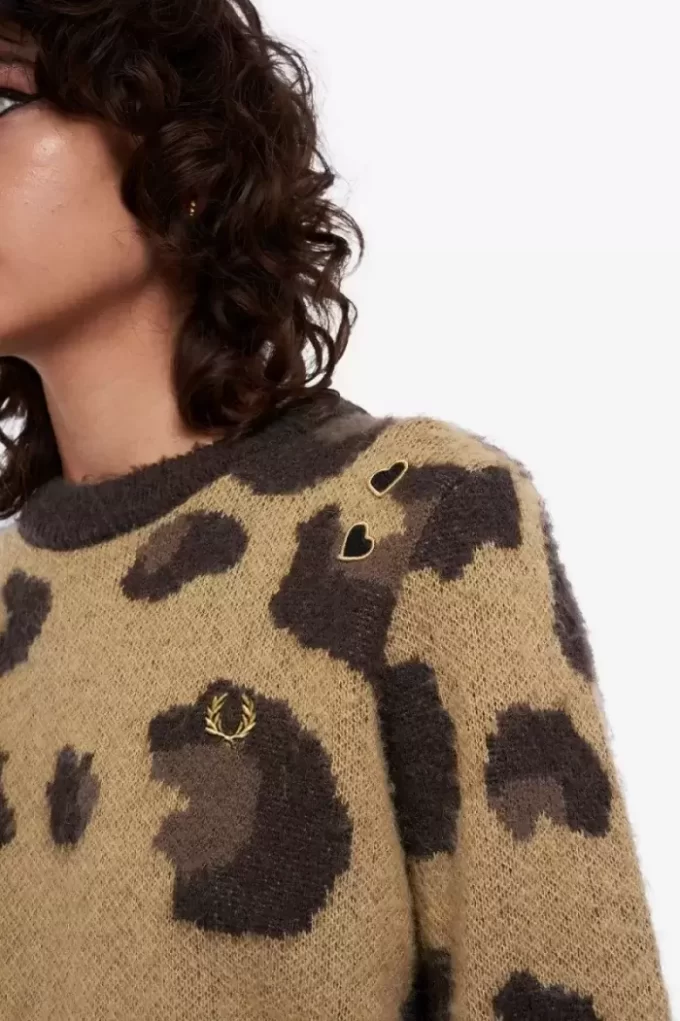 Leopardtröja för kvinnor Leopardtröja för kvinnor