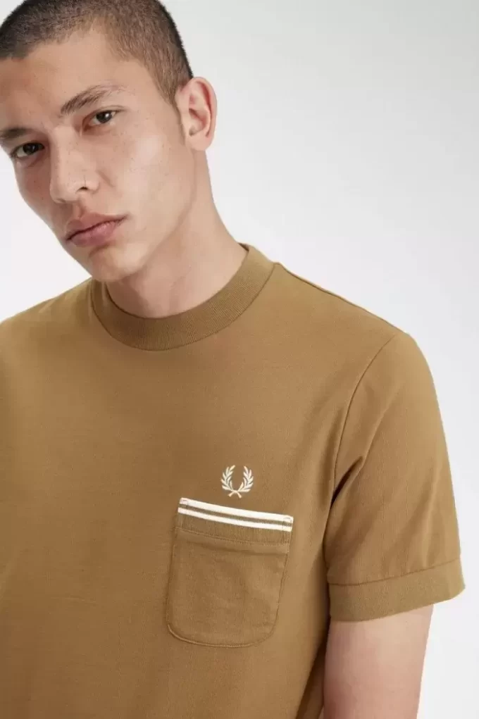 Loopback Jersey Pocket Herr T-shirt