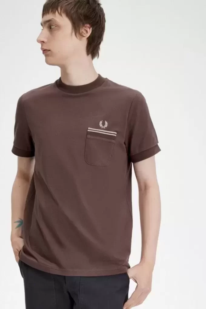Loopback Jersey Pocket Herr T-shirt
