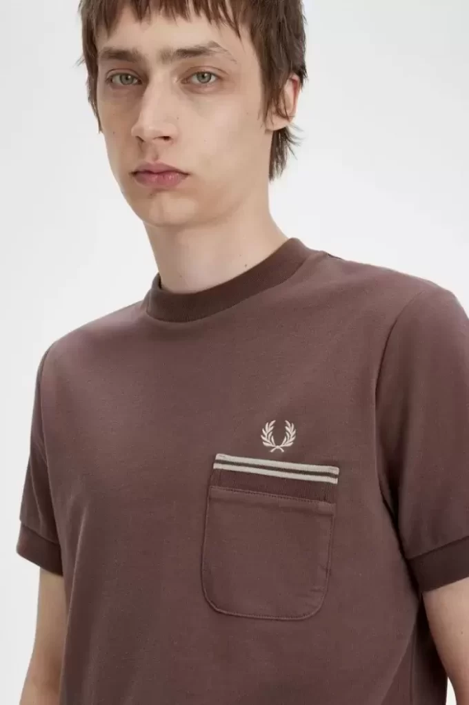 Loopback Jersey Pocket Herr T-shirt