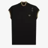 Metallisk stickad pikétröja för kvinnor Metallisk stickad pikétröja för kvinnor