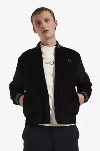 Needlecord Tennis Bomber Herrjackor