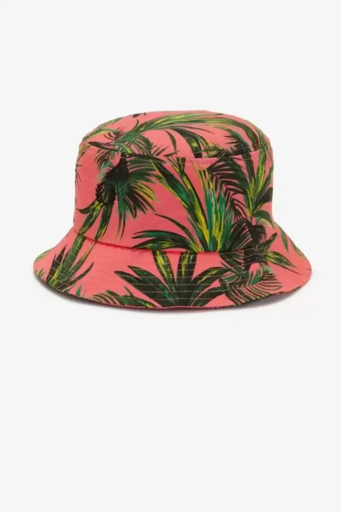 Palm Print Bucket Hattar för Dam