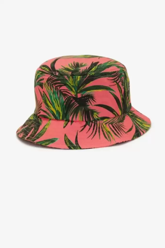 Palm Print Bucket Hattar för Dam