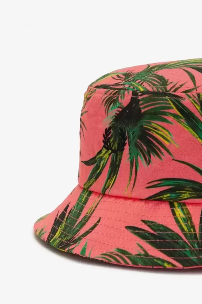 Palm Print Bucket Hattar för Dam