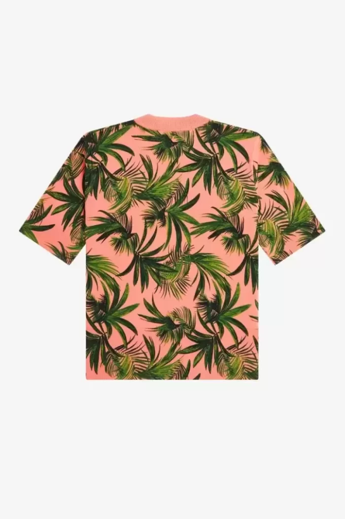Palmtryckt damtröja