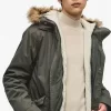 Parka med dragkedja och foder för män Parka med dragkedja och foder för män