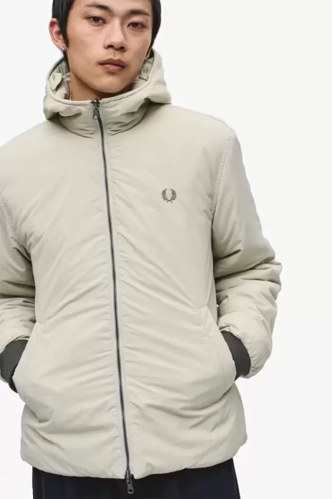 Parka med dragkedja och foder för män Parka med dragkedja och foder för män