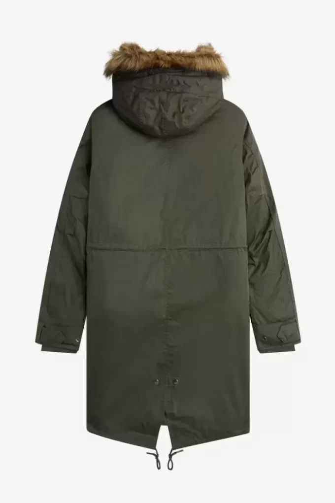 Parka med dragkedja och foder för män Parka med dragkedja och foder för män