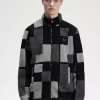 Pixel Borg fleece herrtröjor