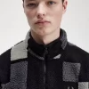 Pixel Borg fleece herrtröjor