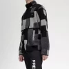 Pixel Borg fleece herrtröjor