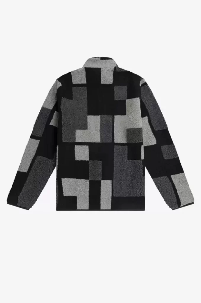 Pixel Borg fleece herrtröjor