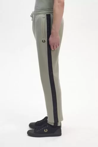 Präglade tejpade sweatpants för män