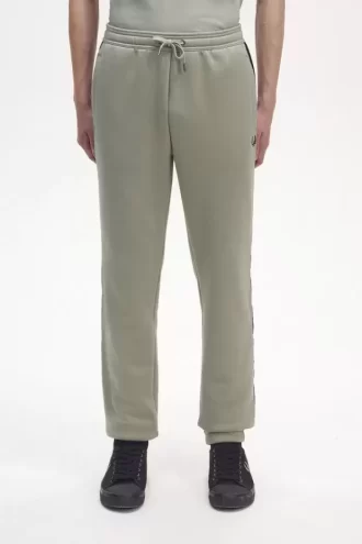 Präglade tejpade sweatpants för män