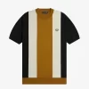 Randig finstickad herr-T-shirt Randig finstickad herr-T-shirt