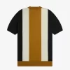 Randig finstickad herr-T-shirt Randig finstickad herr-T-shirt