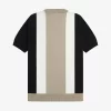 Randig finstickad herr-T-shirt Randig finstickad herr-T-shirt