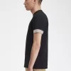Randig manschett-t-shirt för män Randig manschett-t-shirt för män
