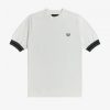 Randiga stickade t-shirts med manschett Randiga stickade t-shirts med manschett