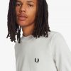 Randiga stickade t-shirts med manschett Randiga stickade t-shirts med manschett