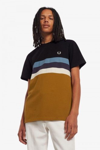 Randiga t-shirts med paneler