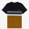 Randiga t-shirts med paneler Randiga t-shirts med paneler