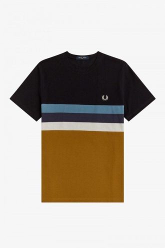 Randiga t-shirts med paneler