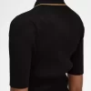 Ribbad stickad damskjorta Ribbad stickad damskjorta