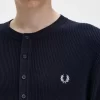 Ribbad stickad herrskjorta Ribbad stickad herrskjorta
