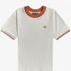 Stickade t-shirts med kantband Stickade t-shirts med kantband