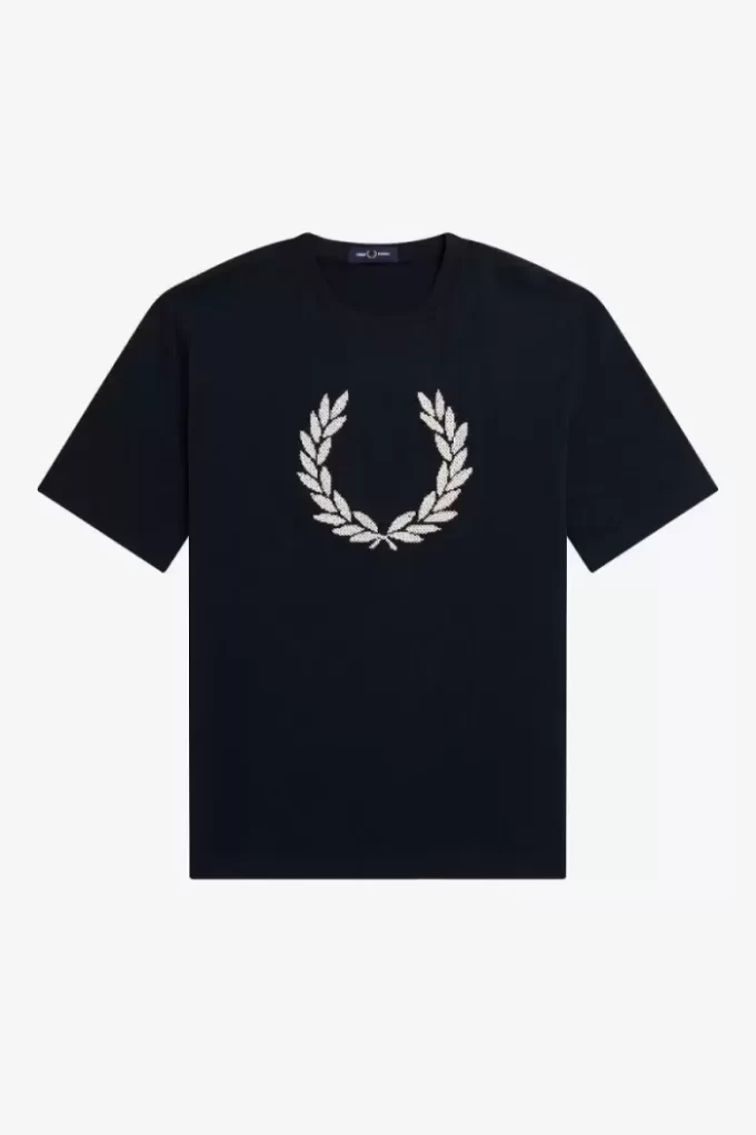 T-shirt med djärv lagerkrans för kvinnor T-shirt med djärv lagerkrans för kvinnor