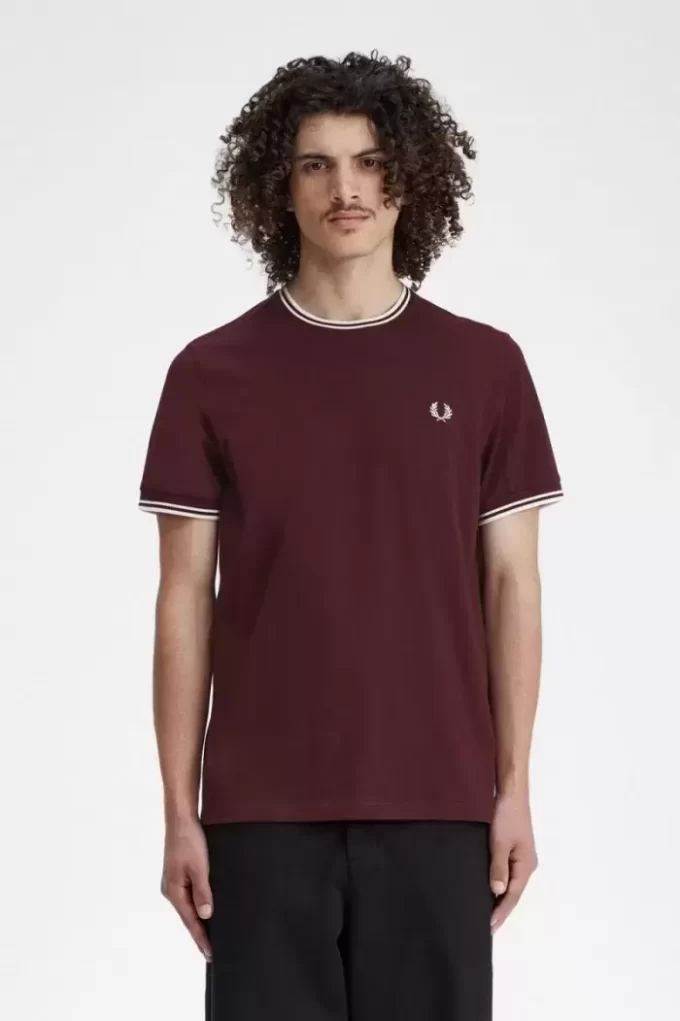 T-shirt med dubbeltippning för män T-shirt med dubbeltippning för män