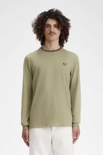 T-shirt med dubbeltippning för män
