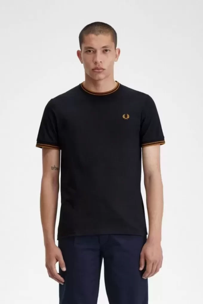 T-shirt med dubbeltippning för män T-shirt med dubbeltippning för män