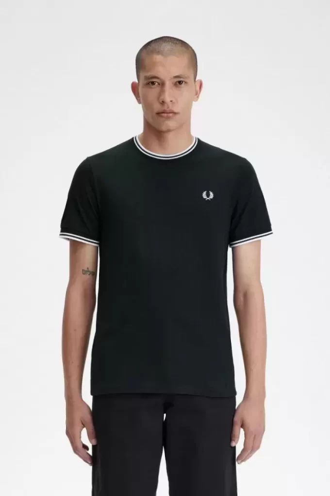 T-shirt med dubbeltippning för män T-shirt med dubbeltippning för män