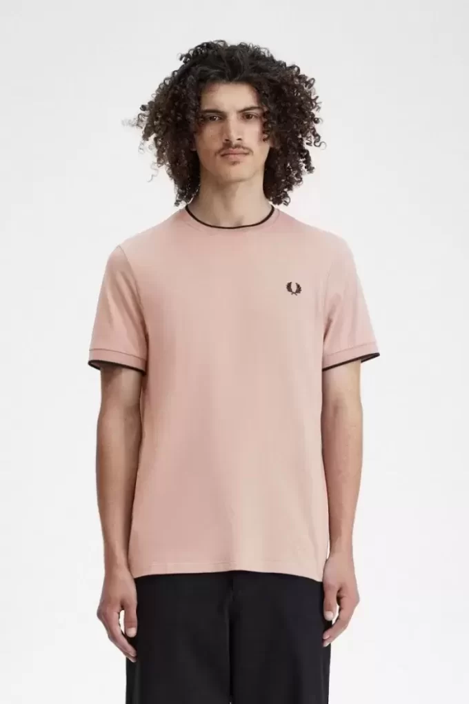 T-shirt med dubbeltippning för män T-shirt med dubbeltippning för män