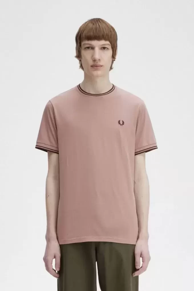 T-shirt med dubbeltippning för män T-shirt med dubbeltippning för män
