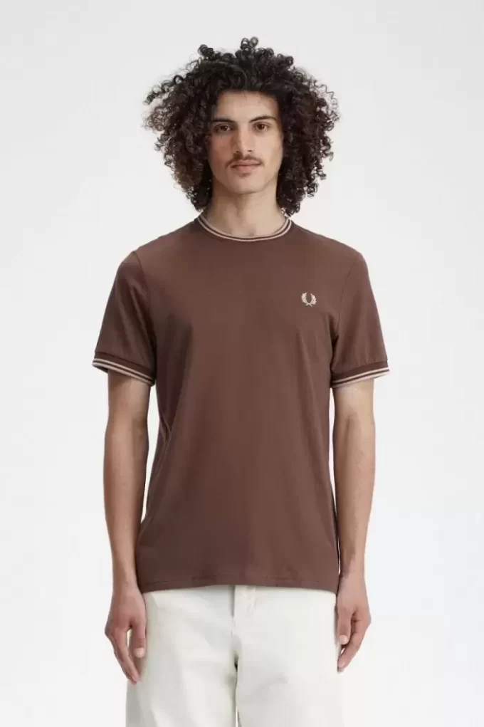 T-shirt med dubbeltippning för män T-shirt med dubbeltippning för män