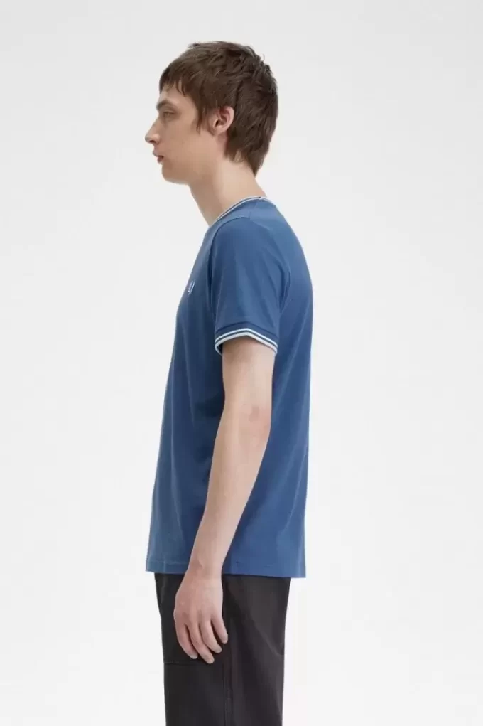 T-shirt med dubbeltippning för män T-shirt med dubbeltippning för män