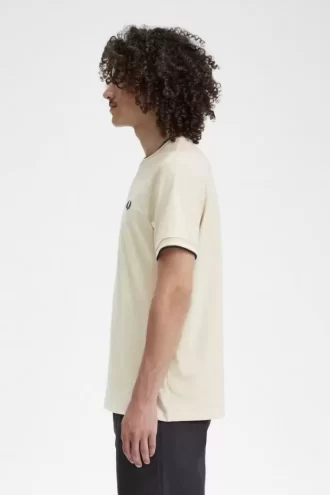 T-shirt med dubbeltippning för män