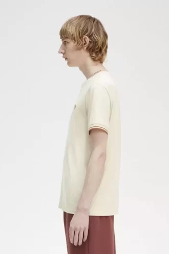T-shirt med dubbeltippning för män