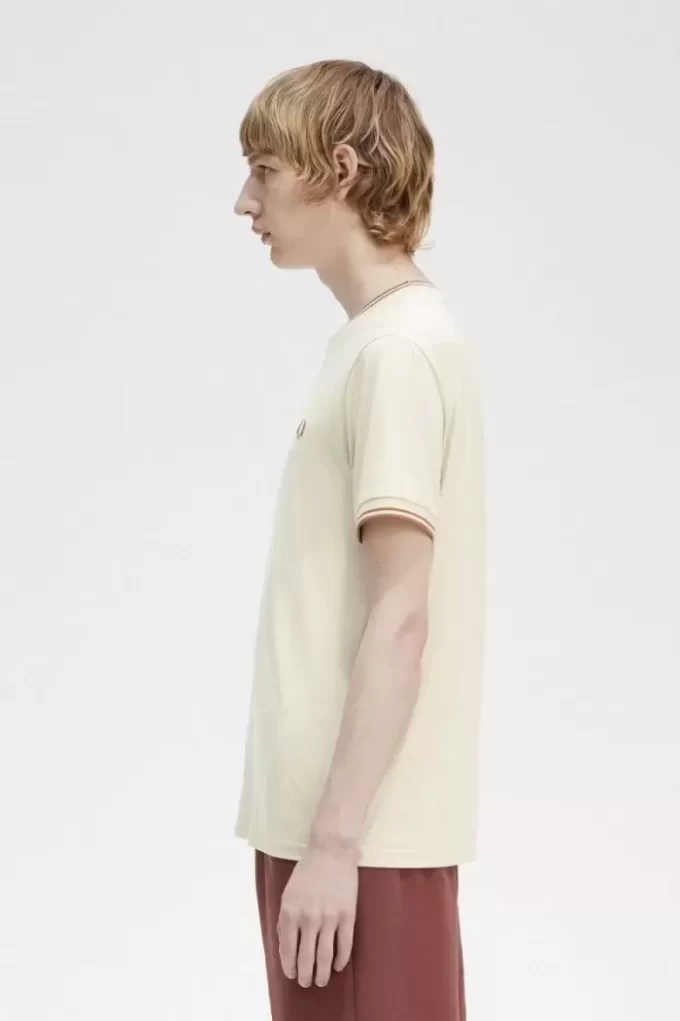 T-shirt med dubbeltippning för män T-shirt med dubbeltippning för män