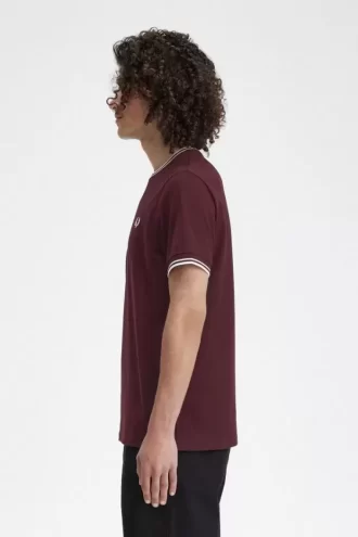 T-shirt med dubbeltippning för män