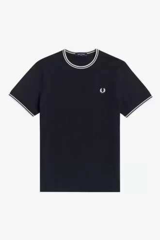 T-shirt med dubbeltippning för män