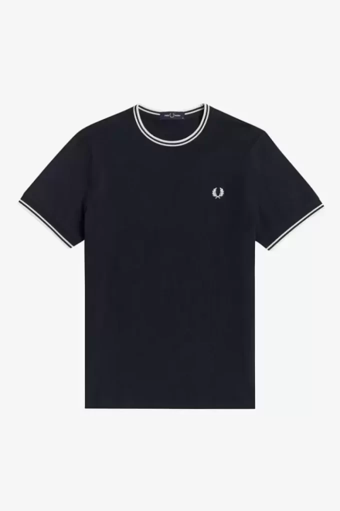 T-shirt med dubbeltippning för män T-shirt med dubbeltippning för män